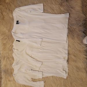 4 white Cynthia Rowley shirts